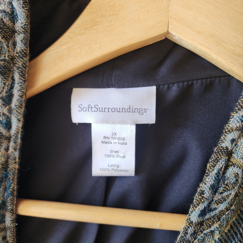 Soft Surroundings open front coat size 2X - Picture 5 of 6